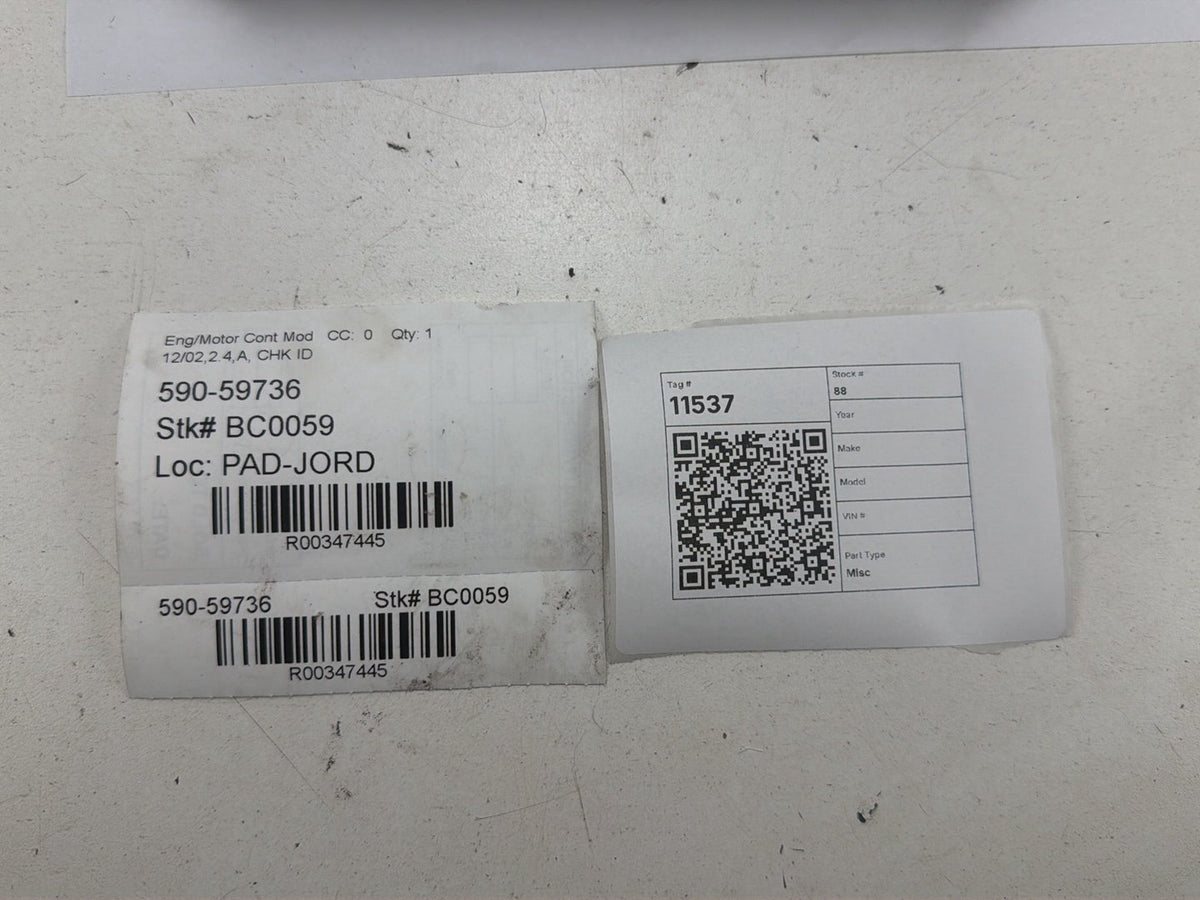 2002-2003 Toyota Camry - Engine Computer Control Module 89661-0X040 OEM