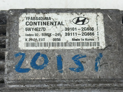 2011 Hyundai Sonata 2.4L Engine Control Module ECU ECM Computer 39101-2G666 OEM
