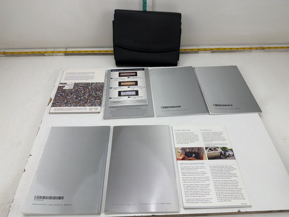2012 Mercedes-Benz E-Class C-Class COMAND Systems Owners Manuals Set OEM