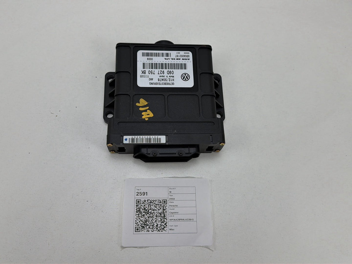 2003-2006 Porsche Cayenne Transmission ECU Control Unit Module 09D927750BK OEM