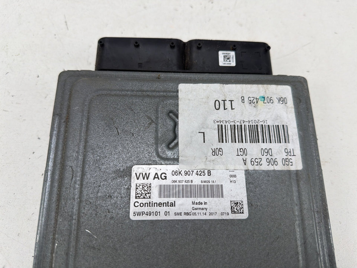 2015-2017 Audi A3 2.0L Engine Computer Control Module ECU 06K907425B OEM