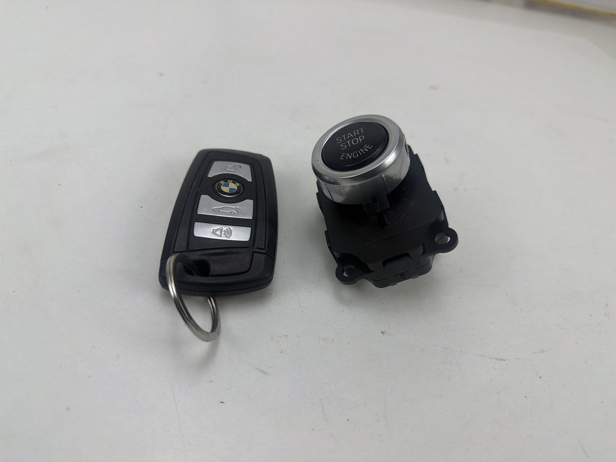2011-2016 BMW 550i xDrive Ignition Start Stop Button Switch With Key Fob OEM