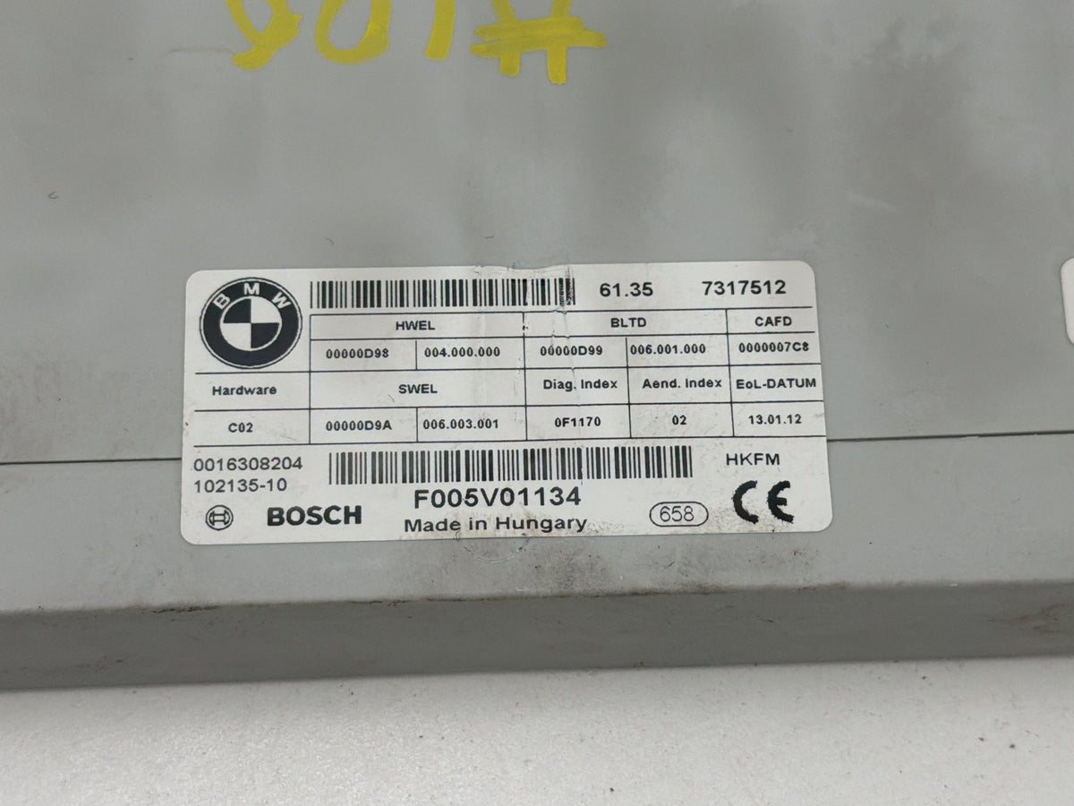 2011-2013 BMW 550i xDrive F10 Tailgate Control Module Unit 61357317512 OEM
