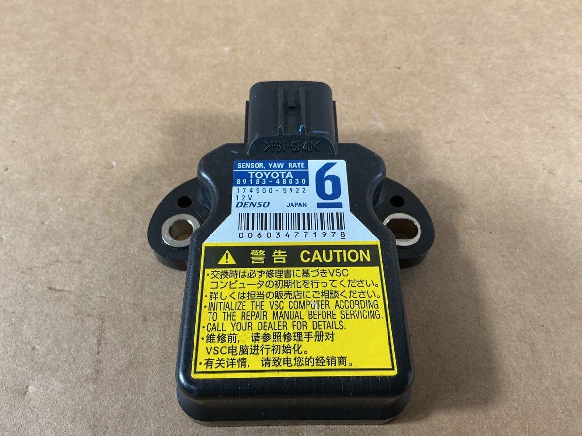 2010-2015 Toyota Prius Yaw Rate Sensor Control Module 89183-48030 OEM