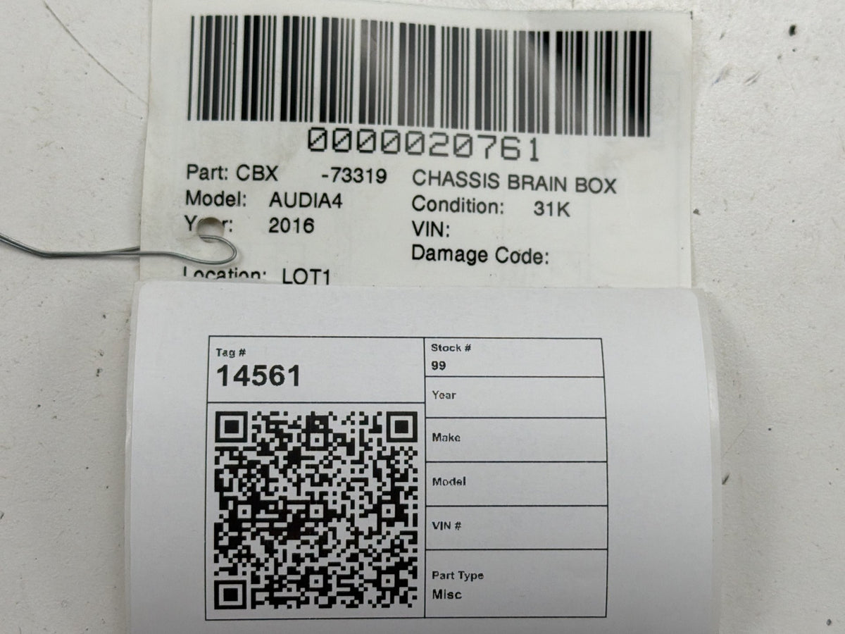 2014-2016 Audi A4 - Parking Assist Control Module 8K0 907 801 N OEM