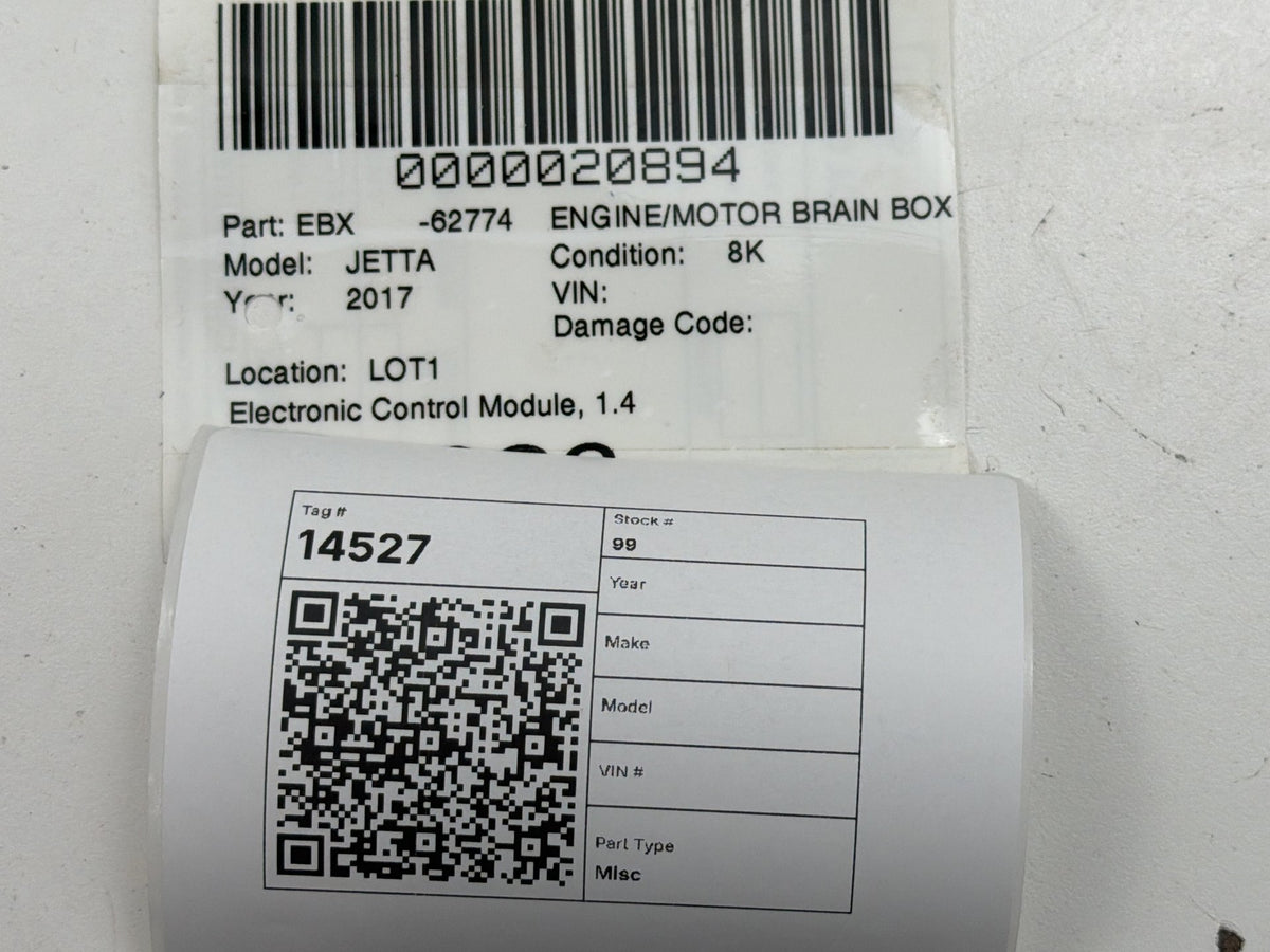 2017-2018 Volkswagen Jetta 1.4L Engine Control Module Unit ECU 04E907309AP OEM