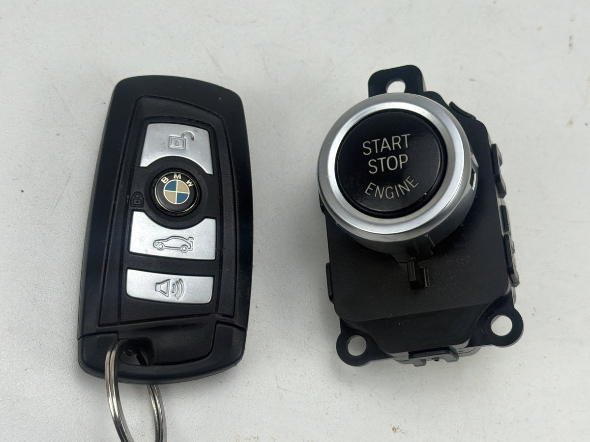 2011-2016 BMW 550i xDrive Ignition Start Stop Button Switch With Key Fob OEM