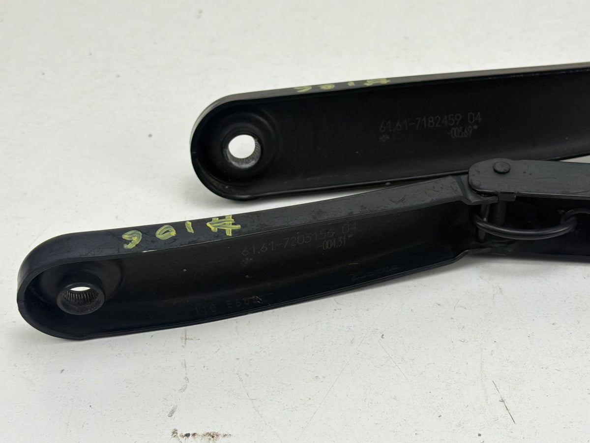 2011-2013 BMW 550i xDrive F10 Front Windshield Wiper Arms Left Right Set OEM