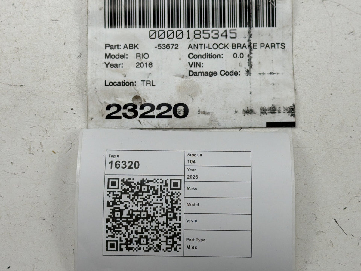 2015-2017 Kia Rio Anti-Lock Brake ABS Pump Modulator Module Unit 58920-1W470 OEM