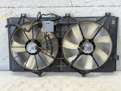 2007-2011 Lexus ES350 Dual Radiator Cooling Fan Shroud Assembly Motor OEM