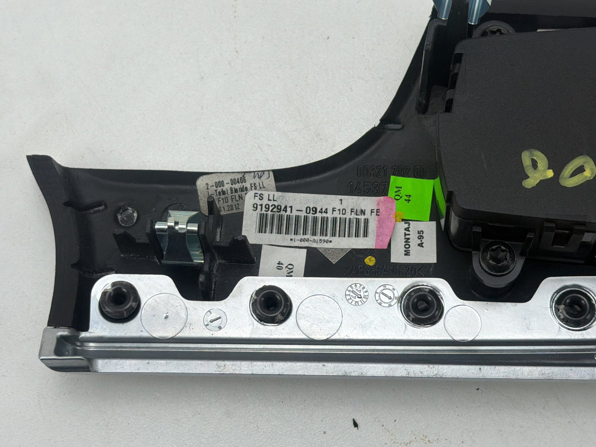 2011-2016 BMW 550i xDrive Left Dash Headlight Control Switch Wood Trim Panel OEM