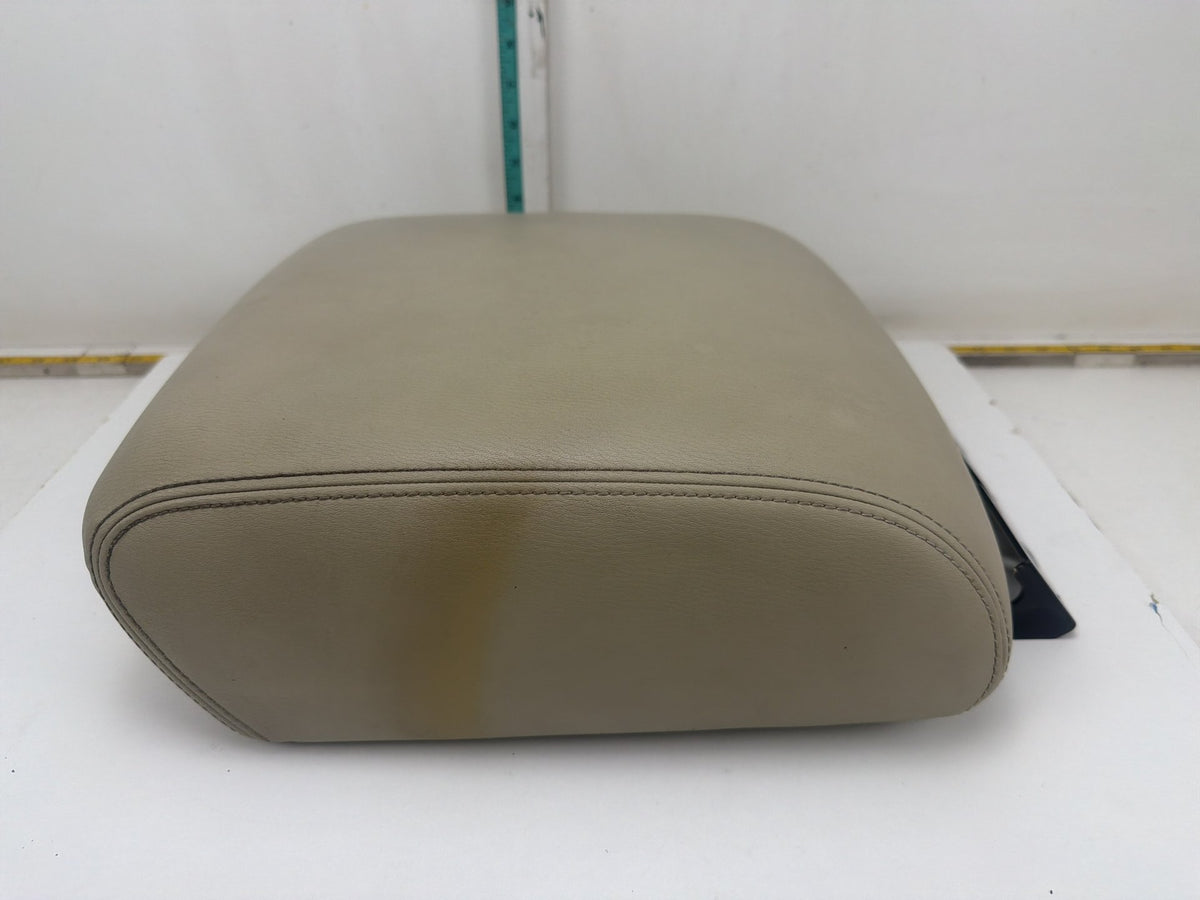 2011-2013 Infiniti QX56 Front Center Console Lid Armrest Beige Leather OEM