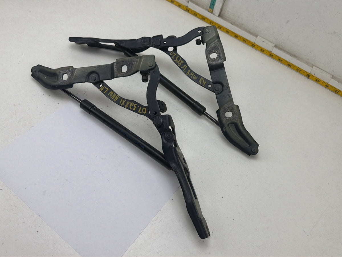 2007-2008 BMW 328xi Rear Left Right Side Trunk Lid Hinge Set OEM