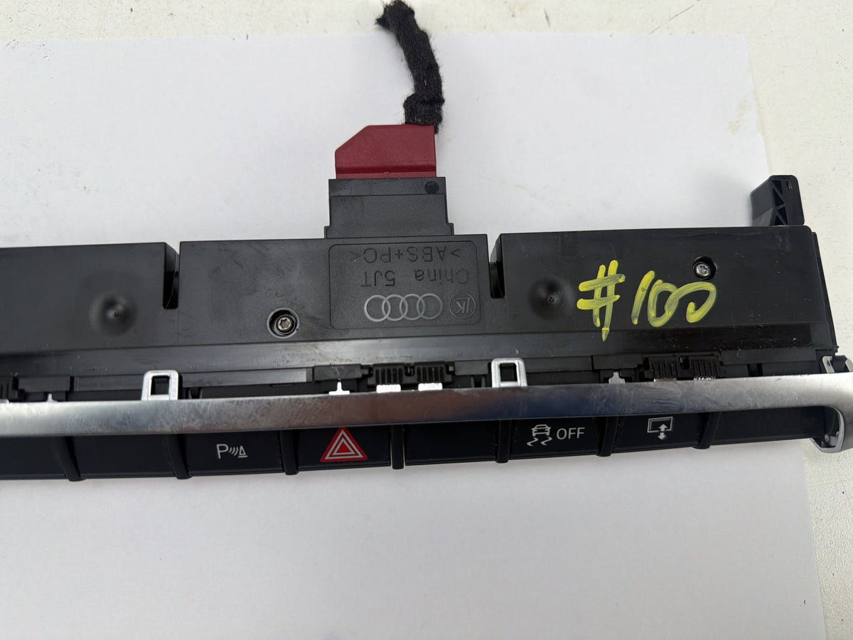 2015-2020 Audi A3 Dashboard Hazard Traction Parking Control Switch Panel OEM