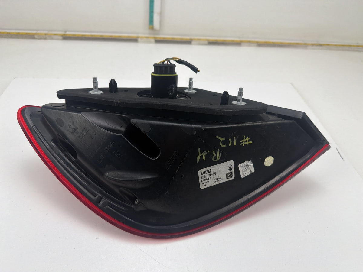 2014-2020 Maserati Quattroporte VI M156 Rear Right Side Outer Taillight Lamp OEM