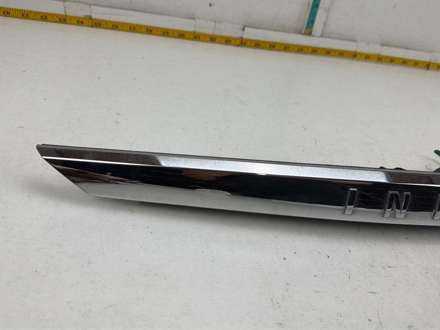 2014-2017 Infiniti Q50 Rear Trunk Chrome Finisher Molding Camera OEM