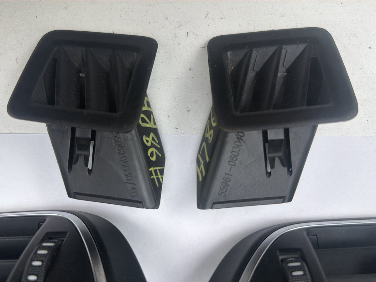 2015-2017 Toyota Camry Left & Right Dash Air Vent Deftoster Nozzle Set of 4 OEM