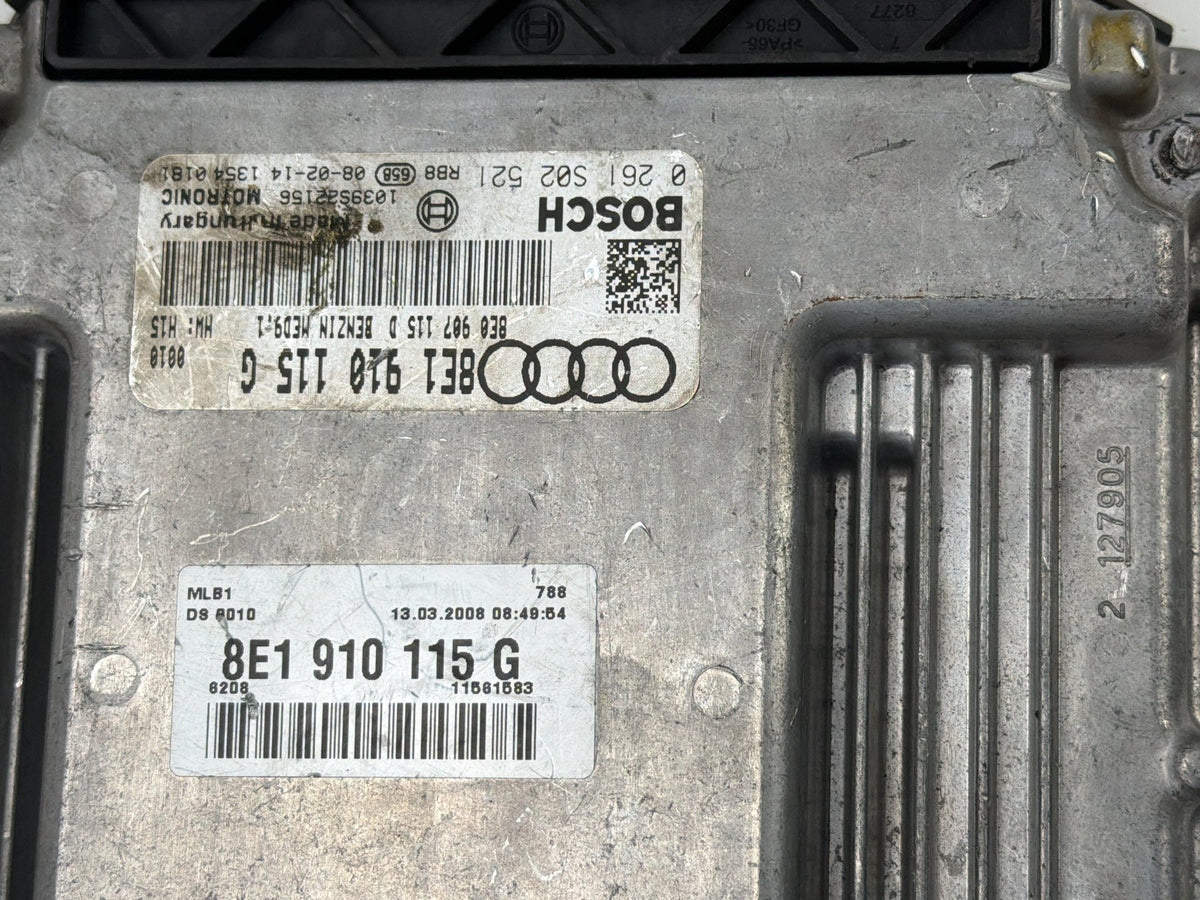 2008-2009 Audi A4 Engine Computer Control Module 8E1 910 115 G OEM