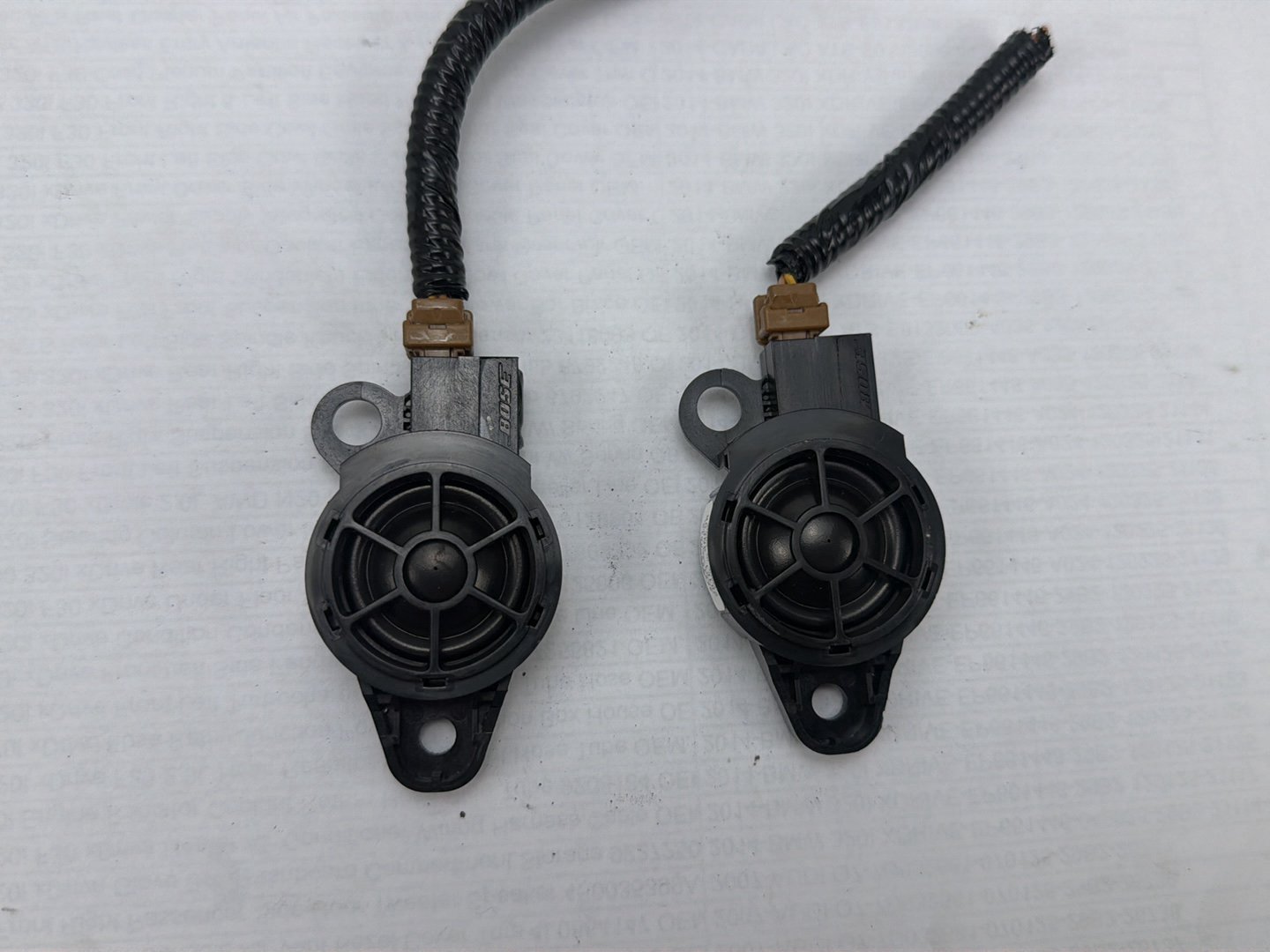 2014-2021 Infiniti Q50 Front Pillar Bose Dashboard Tweeter Speakers Pair OEM