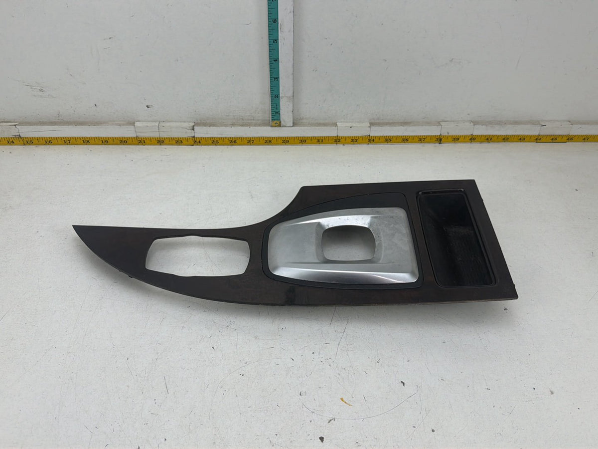 2008-2010 BMW 528i E60 Center Console Shifter Bezel Wood Trim Panel OEM