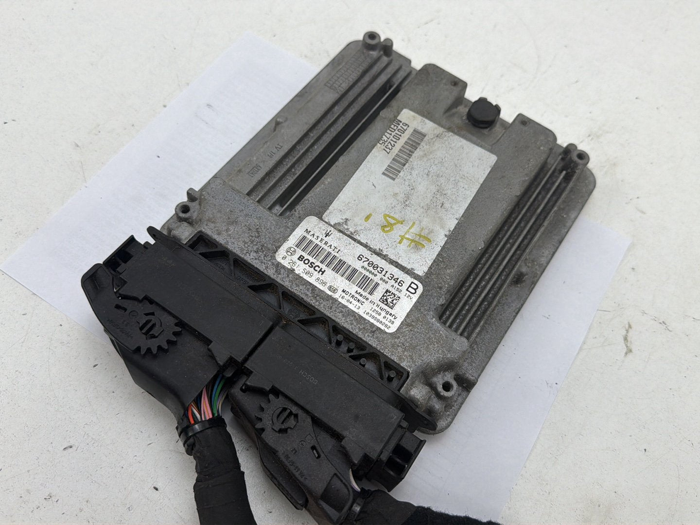 2014-2017 Maserati Ghibli Engine Computer/ ECU Control Module 670031346B OEM
