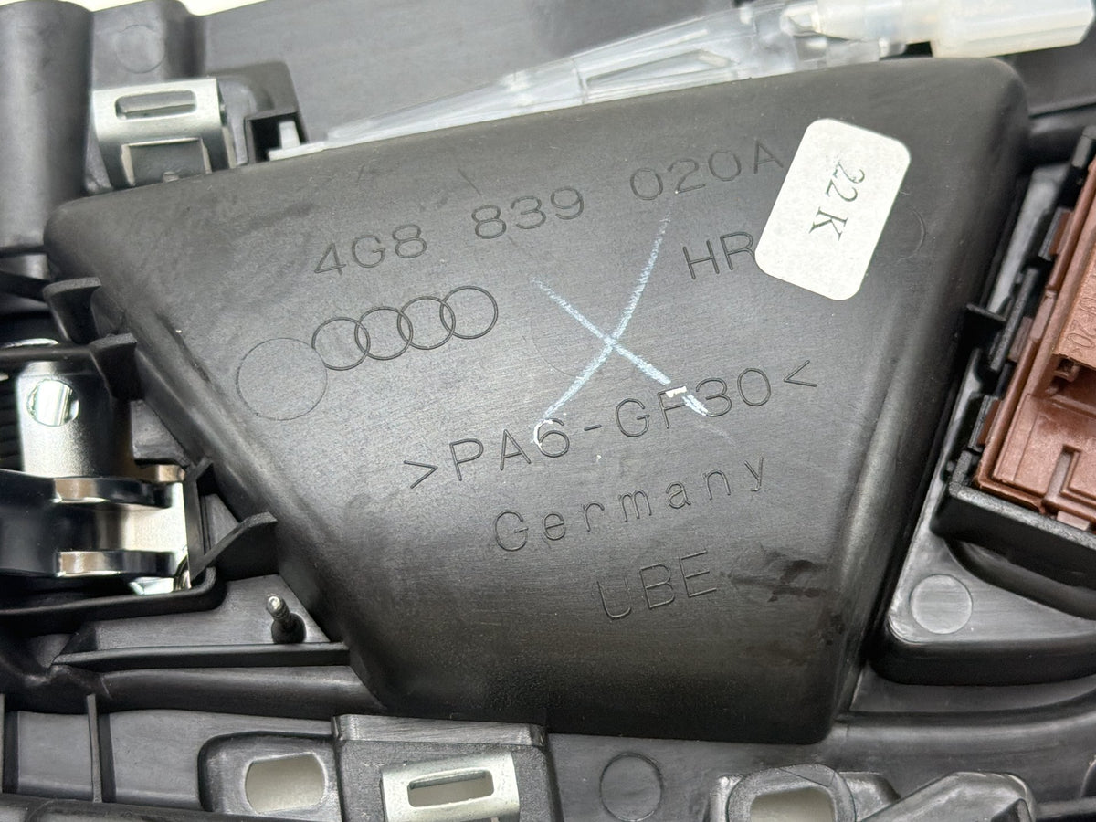 2012-2018 Audi A7 Quattro Rear Right Interior Door Handle w/ Tweeter Speaker OEM