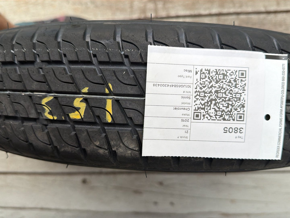 2012-2020 Chevrolet Sonic Compact Spare Tire Wheel Rim T115/70R16 OEM