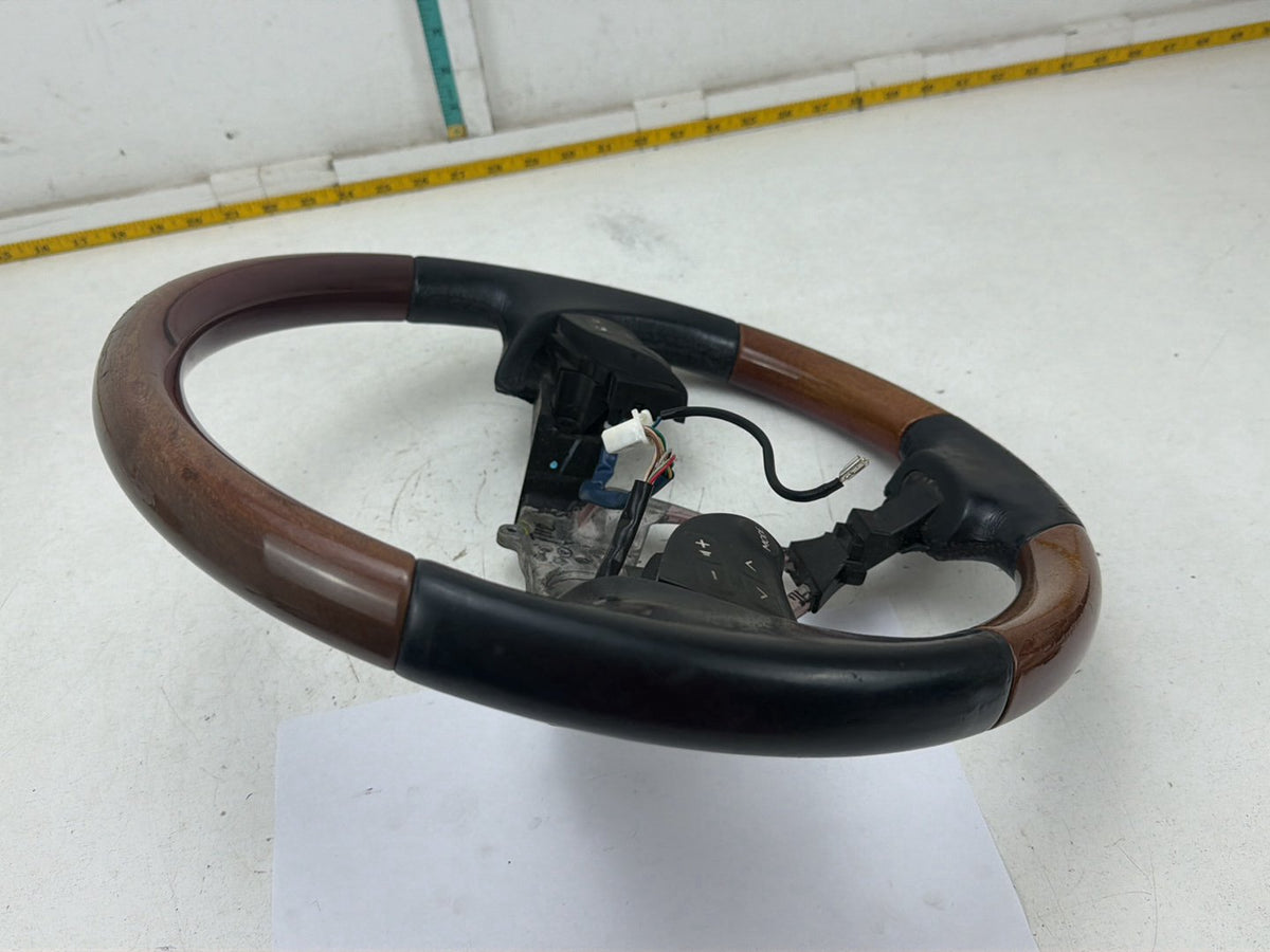 2007-2009 Lexus ES350 S190-Wood Leather Steering Wheel Cruise Controls OEM