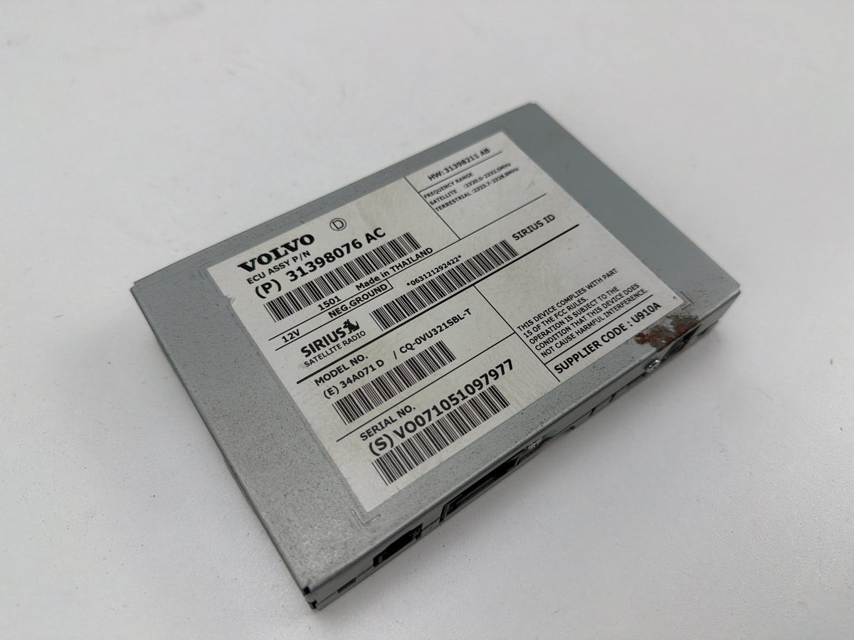 2015-2018 Volvo S60 - Sirius Satellite Radio Receiver Module P31398076 OEM