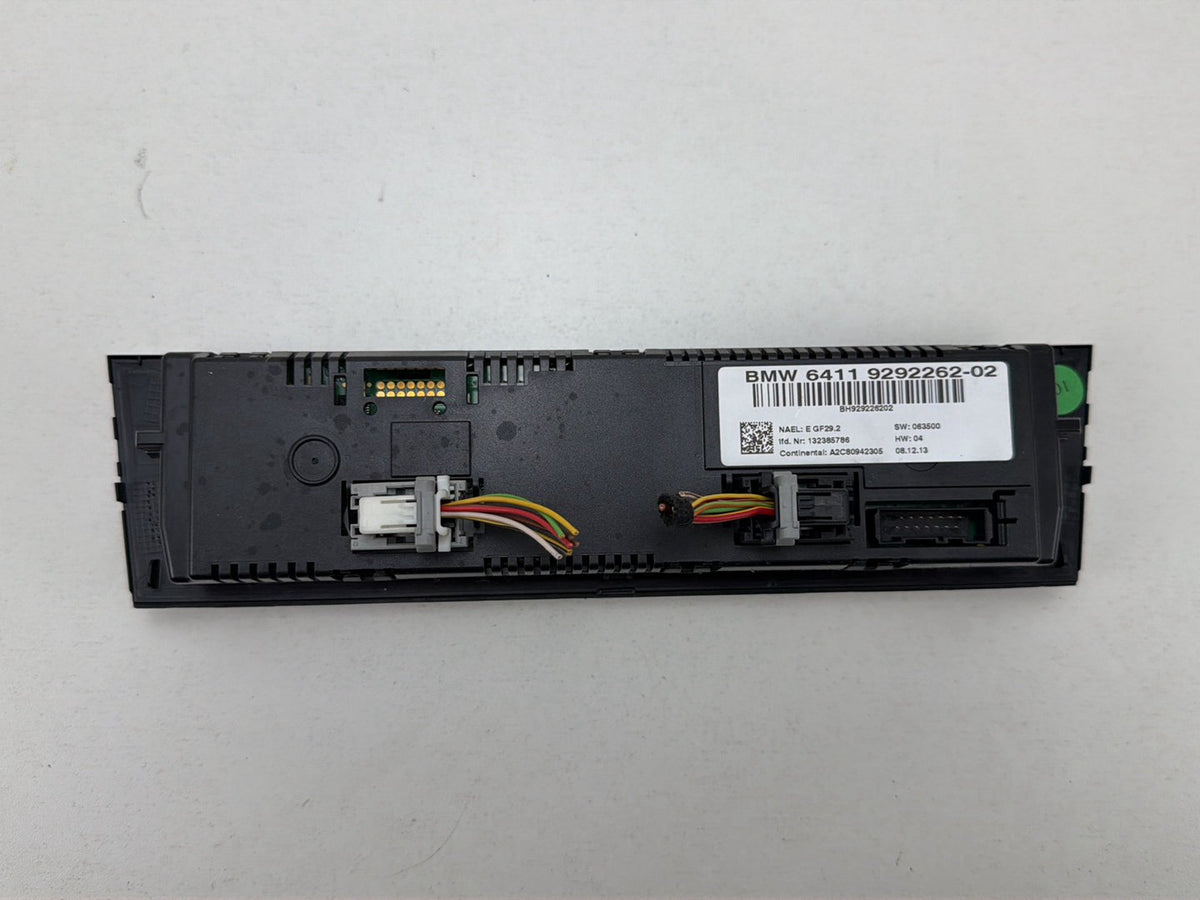 2012-2014 BMW X1 E84 Ac Heater Climate Control 9292262-02 OEM