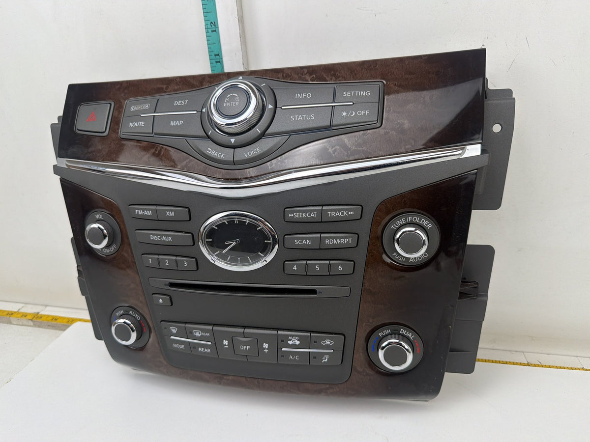 2011-2013 Infiniti QX56 Radio Audio Media Climate Control Switch Panel OEM
