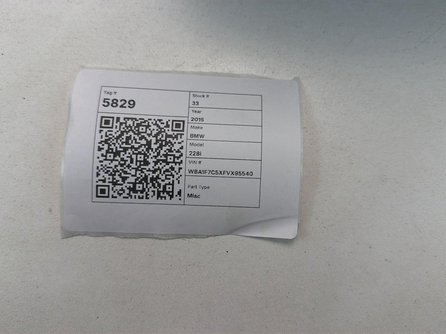 2014-2016 BMW 228i F22-Front Headrest OEM