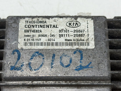 2011-2013 Kia Optima Engine Computer Control Module Unit ECU 39101-2G867 OEM