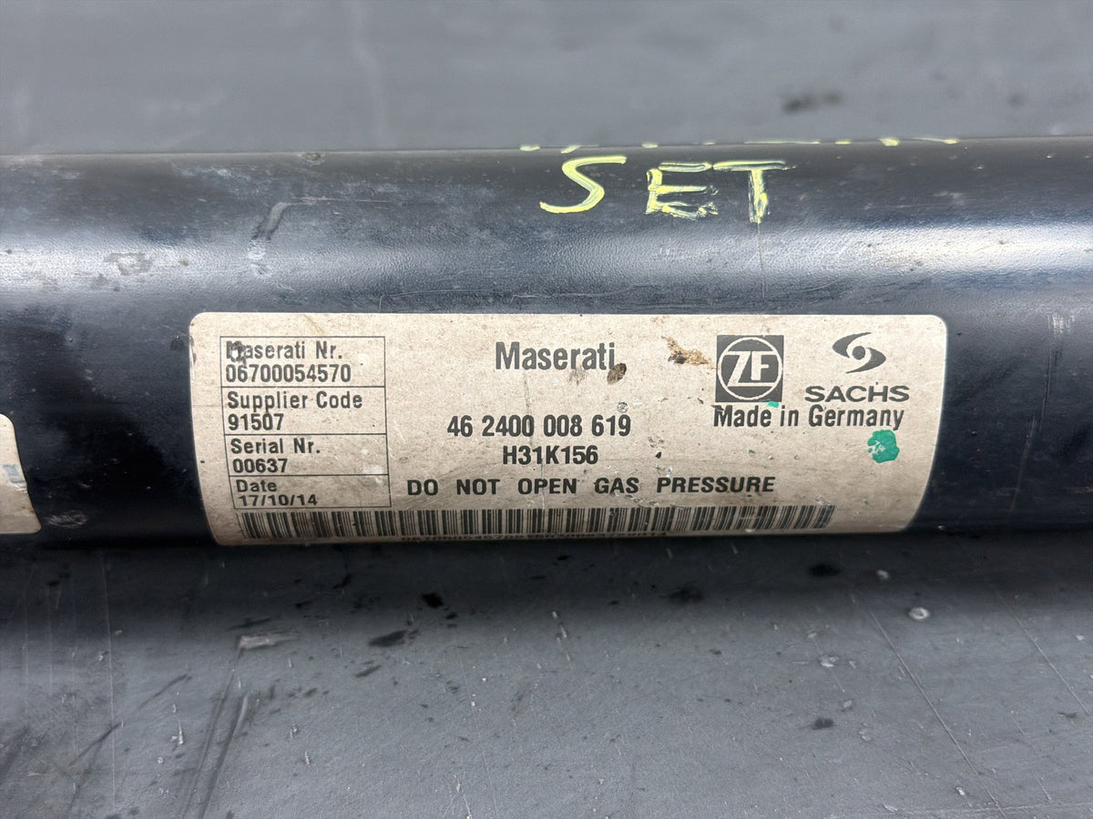 2014-2017 Maserati Quattroporte Rear Left Right Shock Absorber Struts Pair OEM