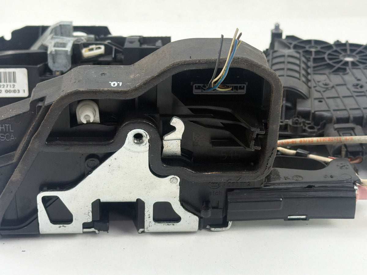 2011-2013 BMW 550i xDrive Rear Left Side Door Lock Actuator Handle Carrier OEM