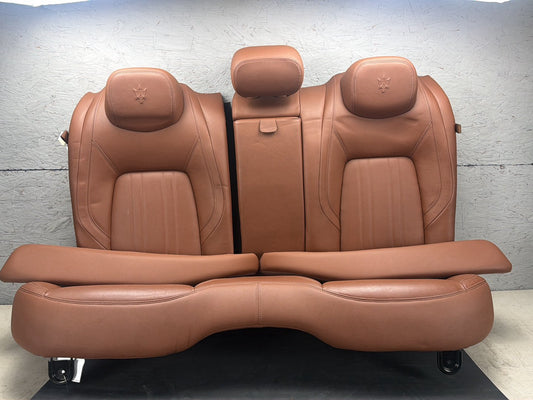 2014-2020 Maserati Ghibli Front & Rear Convertible Seat Set Merino Orange OEM