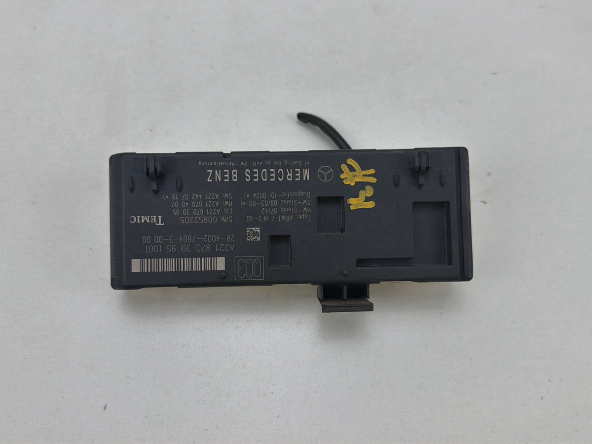 2007-2013 Mercedes-Benz S-Class W221 Trunk Release Remote Control Module OEM