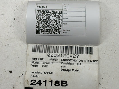 2007-2010 Kia Sportage 2.7L Engine Control Module ECU Computer 39109-37270 OEM