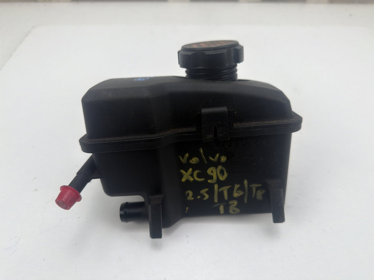 2003-2004 Volvo XC90 Power Steering Fluid Reservoir Bottle w/ Cover Cap OEM