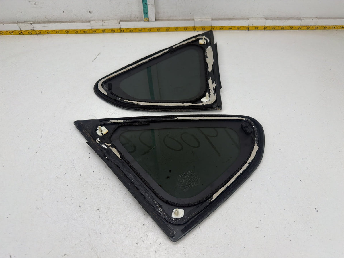 2013-2017 Subaru XV Crosstrek Rear Right-Left Quarter Vent Glass Window Pair OEM