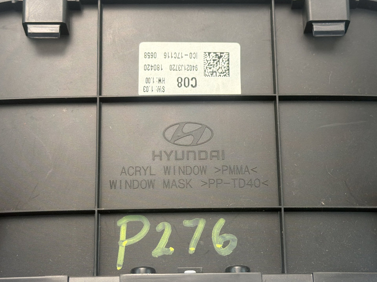 2019-2021 Hyundai Veloster Speedometer Instrument Cluster 94021J3720 OEM