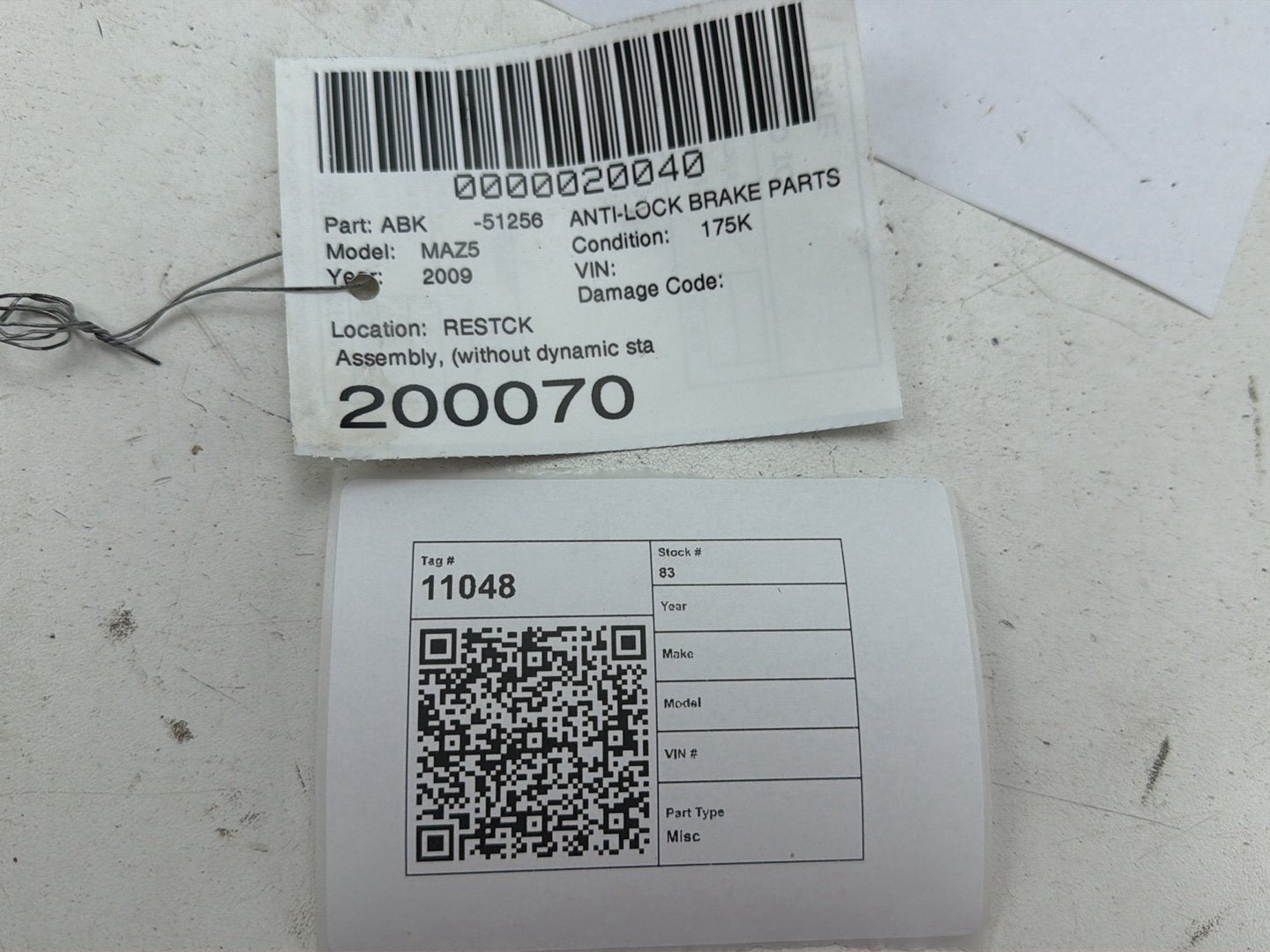 2006-2010 Mazda 5 Anti-Lock Brake ABS Pump Modulator Control Unit OEM