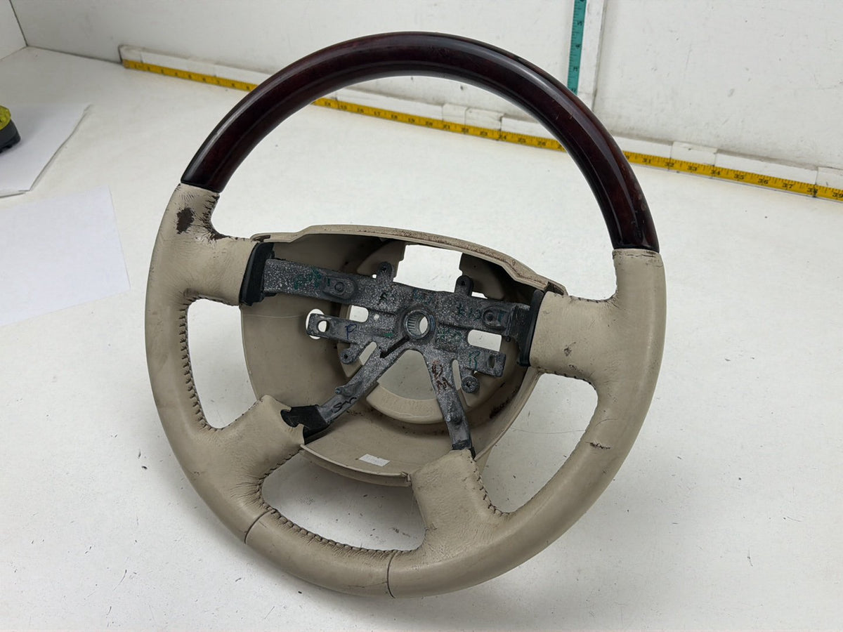 2003-2006 Lincoln Navigator Leather Wood Steering Wheel 30328471 OEM