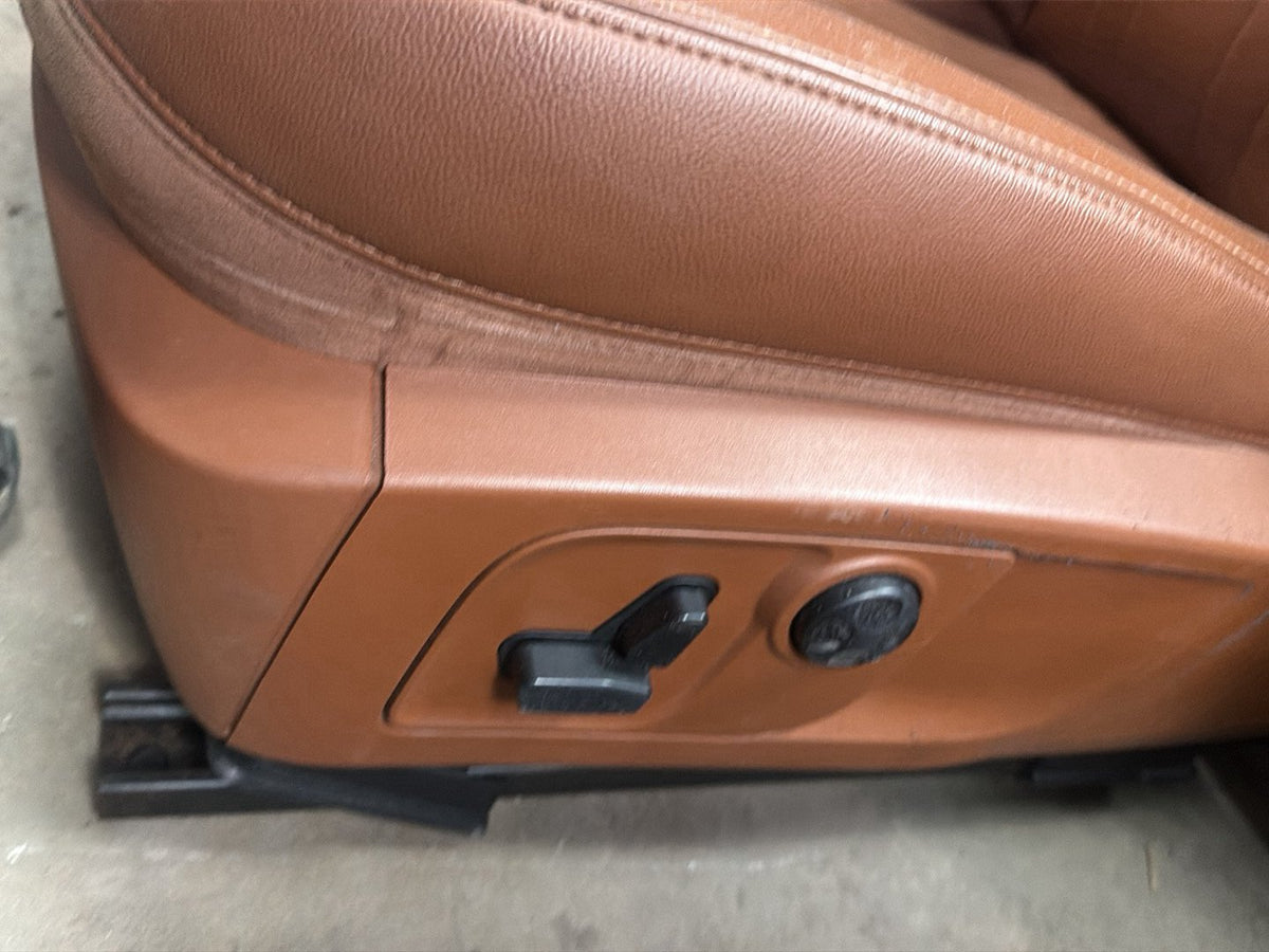 2014-2020 Maserati Ghibli Front & Rear Convertible Seat Set Merino Orange OEM
