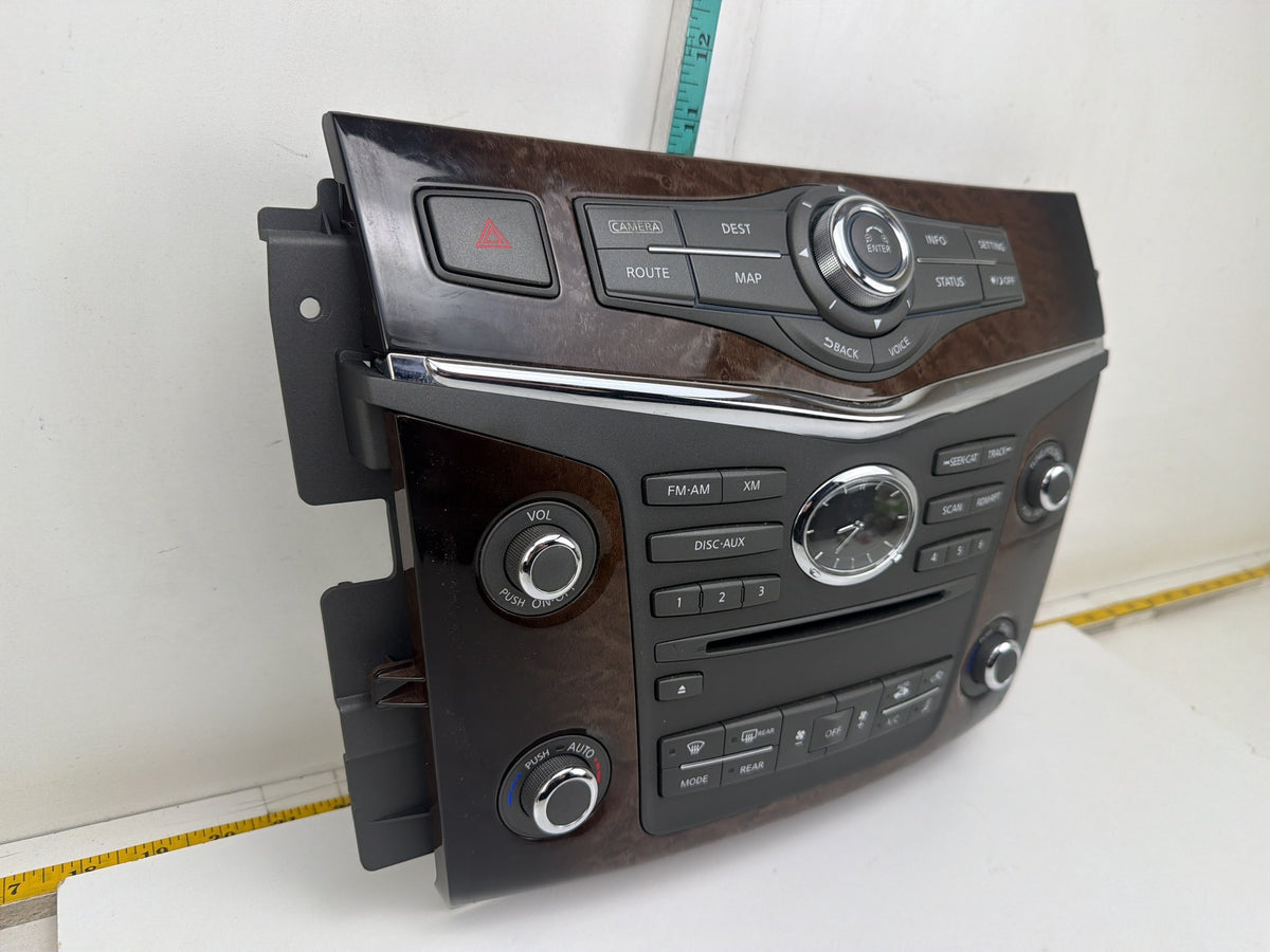 2011-2013 Infiniti QX56 Radio Audio Media Climate Control Switch Panel OEM