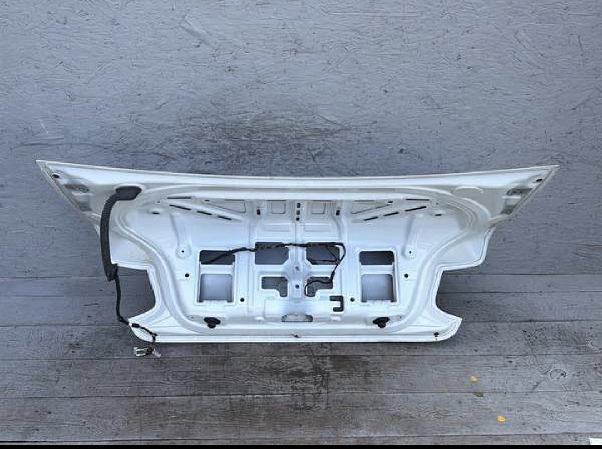 2014-2016 BMW 228i F22 Rear Trunk Deck Lid Shell Cover Panel White OEM