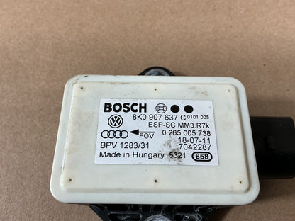 2009-2016 Audi A5 S4 S5 A4 Q5 Yaw Rate Acceleration Sensor 8K0907637C OEM