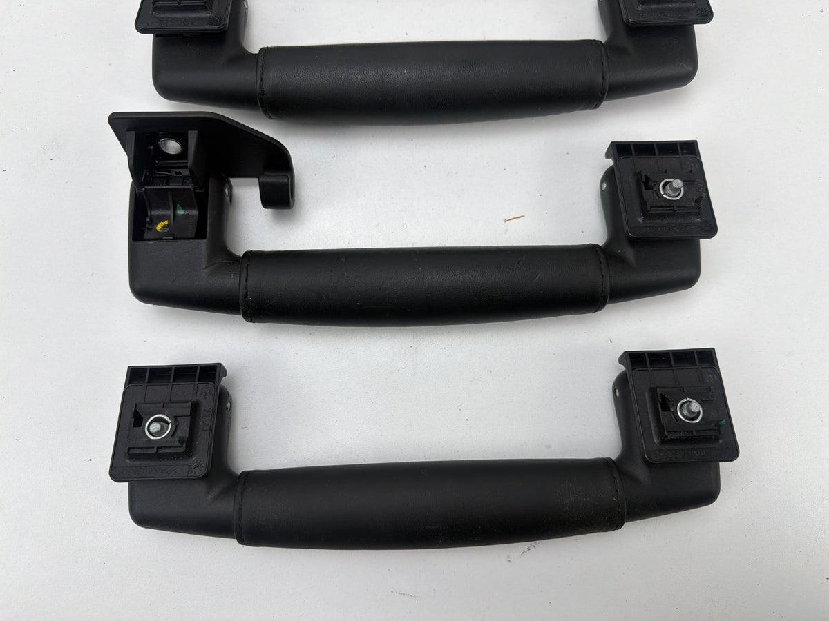 2014-2021 Maserati Quattroporte Roof Grab Handles Set of 4 Black Leather OEM