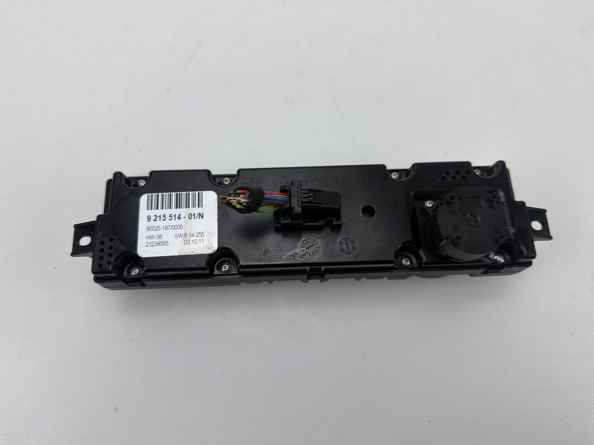 2010-2013 BMW X5 Front Dash Climate Control Temperature Switch Panel 9215514 OEM
