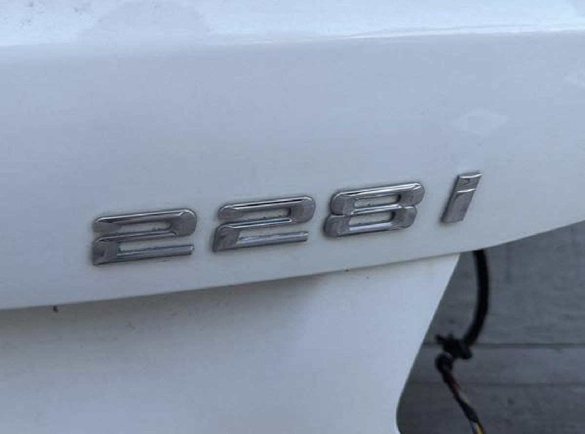 2014-2016 BMW 228i F22 Rear Trunk Deck Lid Shell Cover Panel White OEM